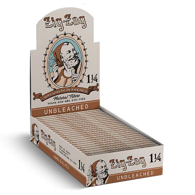 ZIG ZAG BRAUNSTEIN FRERES VINTAGE SERIES NATURAL GUM ROLLING PAPER 24CT/ BOX - Image 4