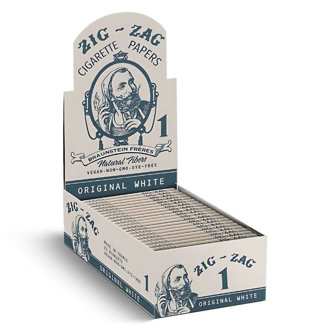 ZIG ZAG BRAUNSTEIN FRERES VINTAGE SERIES NATURAL GUM ROLLING PAPER 24CT/ BOX - Image 5