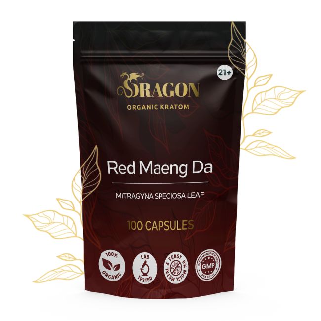 DRAGON ORGANIC KRATOM 100CT/ CAPSULES BAG - Image 4