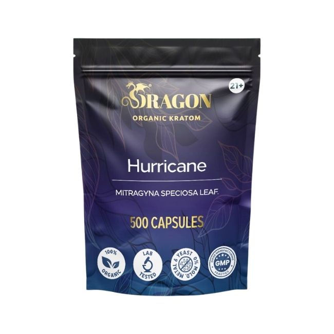 DRAGON ORGANIC KRATOM 500CT/ CAPSULES BAG - Image 3