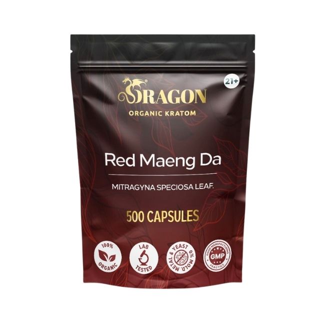 DRAGON ORGANIC KRATOM 500CT/ CAPSULES BAG - Image 5