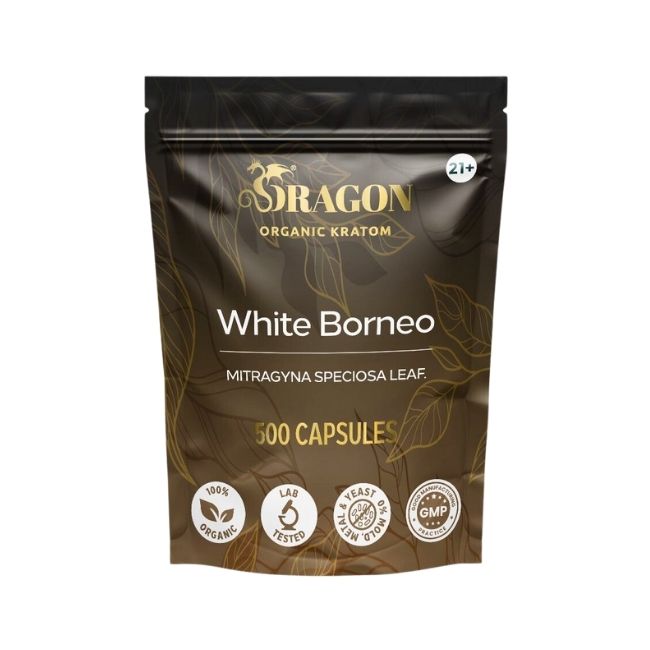 DRAGON ORGANIC KRATOM 500CT/ CAPSULES BAG - Image 6