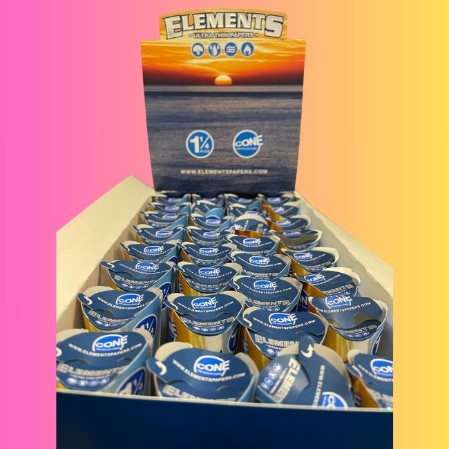 ELEMENTS 1 1/4 PRE ROLLED CONES 6PK 32CT/ BOX - Image 2