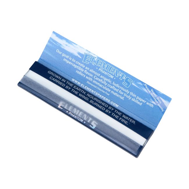 ELEMENTS PHANTOM KING SIZE SLIM ROLLING PAPER 50CT/ BOX - Image 3