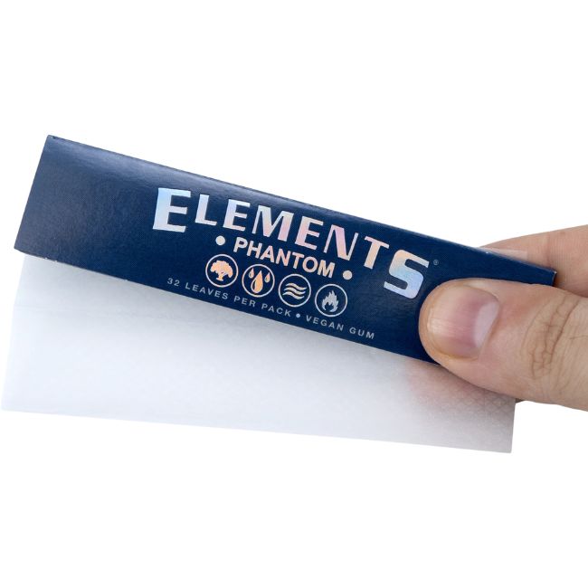 ELEMENTS PHANTOM KING SIZE SLIM ROLLING PAPER 50CT/ BOX - Image 4