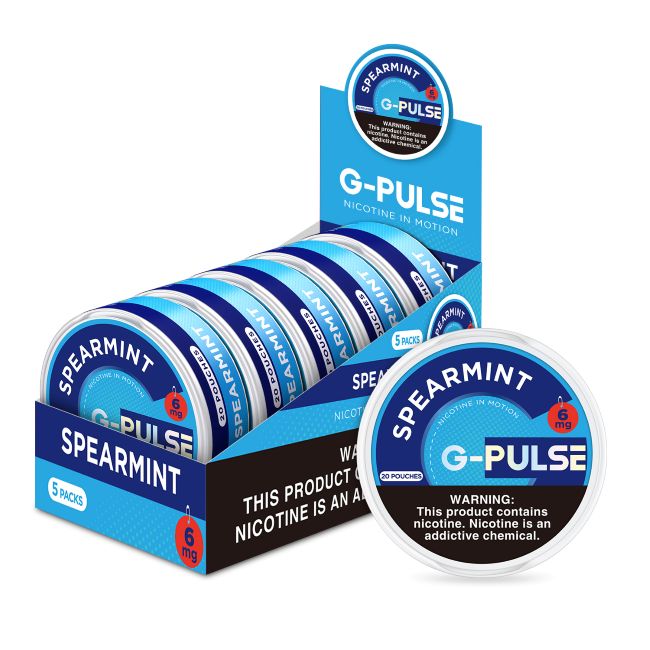 G-PULSE NICOTINE POUCHES POWERED BY GEEK BAR 20 PACK 5CT /CANS BOX - Image 4