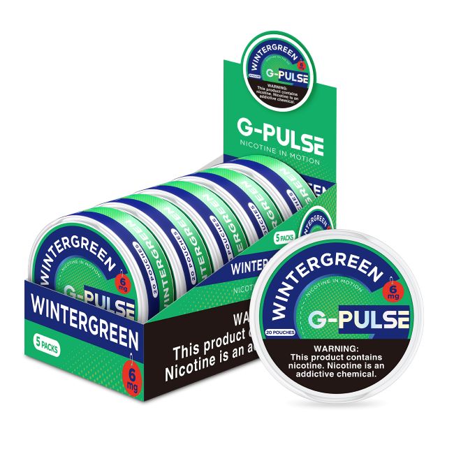 G-PULSE NICOTINE POUCHES POWERED BY GEEK BAR 20 PACK 5CT /CANS BOX - Image 5