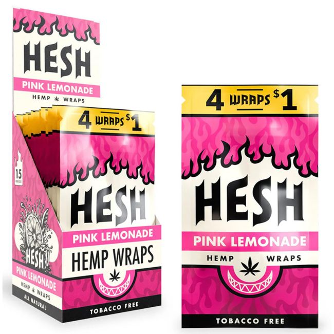 HESH HEMP PREMIUM TOBACCO FREE WRAPS 4PK 15CT/ BOX - Image 3