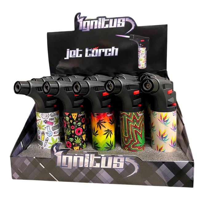 IGNITUS JET GUN TORCH LIGHTER 15CT DISPLAY - Image 2