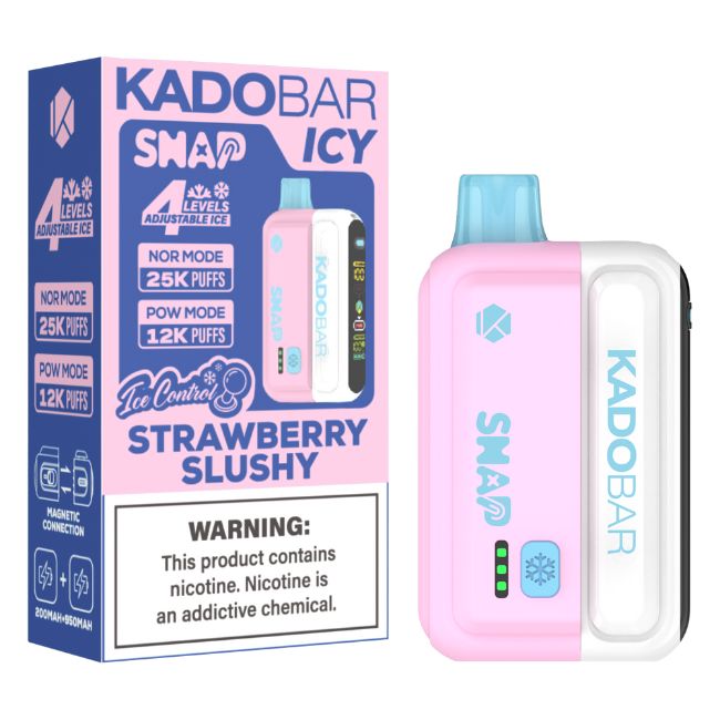 KADO BAR SNAP ICY-ICE CONTROL 5% DISPOSABLE (90ML) POW. MODE - 12K & NORM. MODE - 25K PUFFS 5CT/ BOX - Image 5