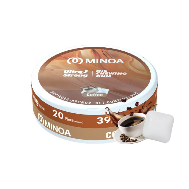 MINOA NIC CHEWING GUM-5 CANS / PACK "20 PIECES PER CAN" - Image 3