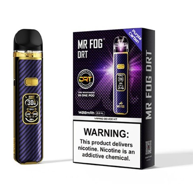 MR FOG DRT 1400mAH (2.5ML) VAPING DEVICE KIT - Image 4