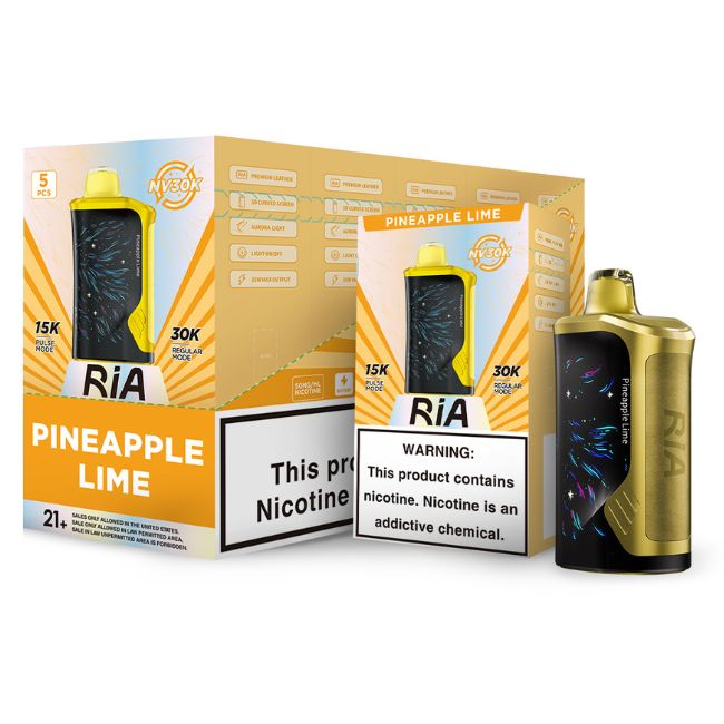 RIA NV30K POWERED BY GEEKBAR 5% DISPOSABLE (75ML) PULSE MODE - 15K & REG. MODE - 30K PUFFS 5CT/ BOX - Image 2