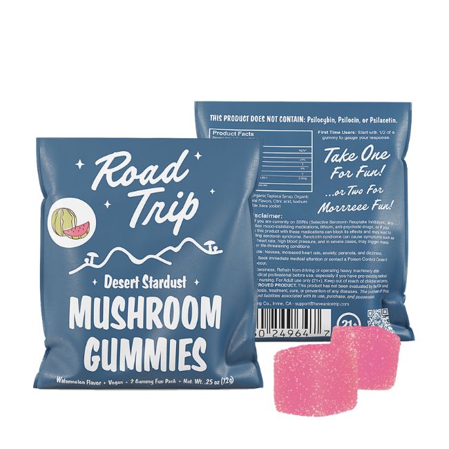 ROAD TRIP DESERT STARDUST MUSHROOM VEGAN 2PK GUMMIES 30CT/ BOX - Image 4