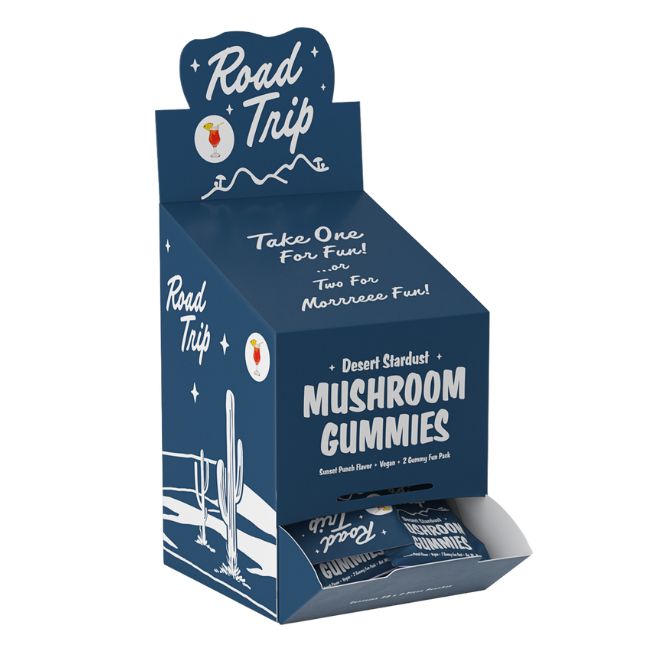 ROAD TRIP DESERT STARDUST MUSHROOM VEGAN 2PK GUMMIES 30CT/ BOX - Image 2