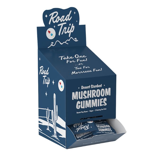 ROAD TRIP DESERT STARDUST MUSHROOM VEGAN 2PK GUMMIES 30CT/ BOX - Image 3