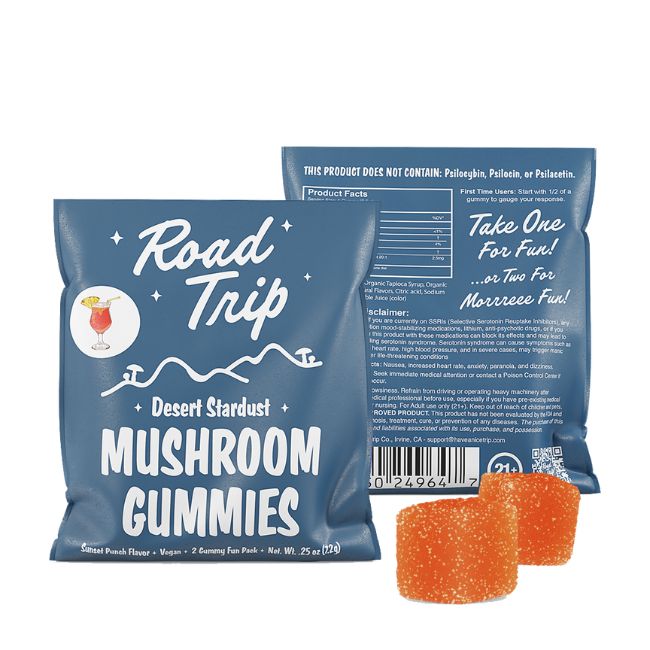 ROAD TRIP DESERT STARDUST MUSHROOM VEGAN 2PK GUMMIES 30CT/ BOX - Image 5