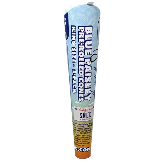 SWED DOGG LBS BLUE PAISLEY PRE ROLLED CONES 32CT/ BOX - Image 5