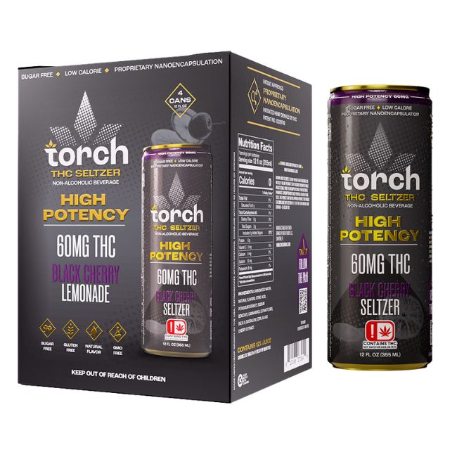 TORCH THC DRINK 60MG THC + 10MG CBD (12OZ 355ML/ CAN) 4CT/ BOX - Image 2