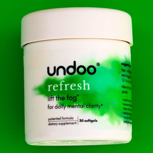 UNDOO REFRESH FOR DAILY MENTAL CLARITY DIETARY SUPPLEMENT SOFTGELS 30CT/ JAR - Image 2