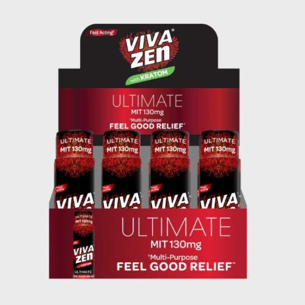 VIVA ZEN ULTIMATE EXTRACT 130MG MIT 15ML KRATOM SHOT 12CT/ BOX