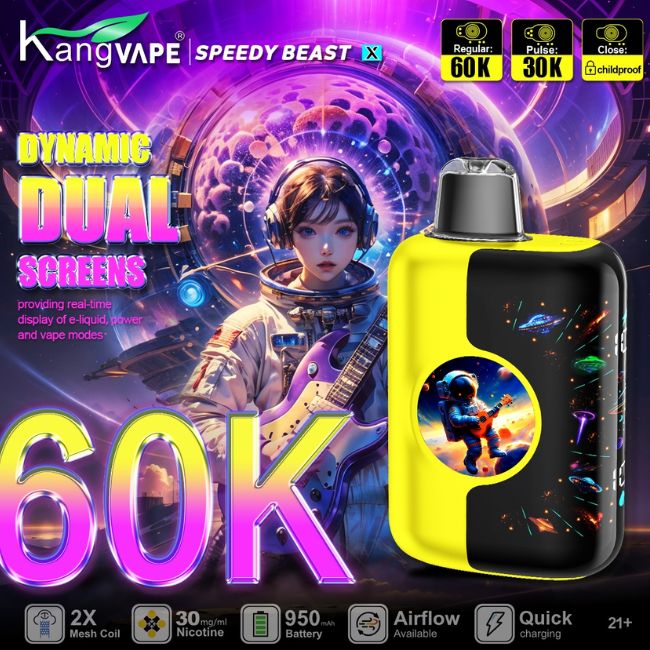 KANGVAPE SPEEDY BEAST X 3% DISPOSABLE (100ML) PULSE MODE - 30K & REG. MODE - 60K PUFFS 5CT/ BOX - Image 5