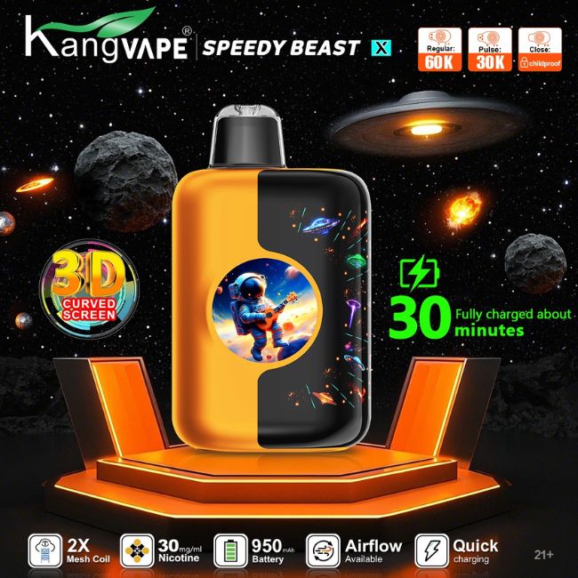 KANGVAPE SPEEDY BEAST X 3% DISPOSABLE (100ML) PULSE MODE - 30K & REG. MODE - 60K PUFFS 5CT/ BOX - Image 7