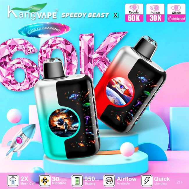 KANGVAPE SPEEDY BEAST X 3% DISPOSABLE (100ML) PULSE MODE - 30K & REG. MODE - 60K PUFFS 5CT/ BOX - Image 9
