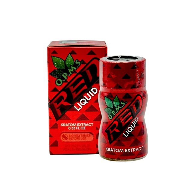 OPMS (RED) LIQUID MAENGDA KRATOM EXTRACT 8.8ML SHOT 50CT/ BOX - Image 2