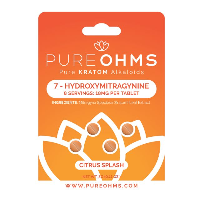 PURE OHMS 7 HYDROXYMITGRAGYNINE 18MG PER TABLET 4CT/10PK - Image 2