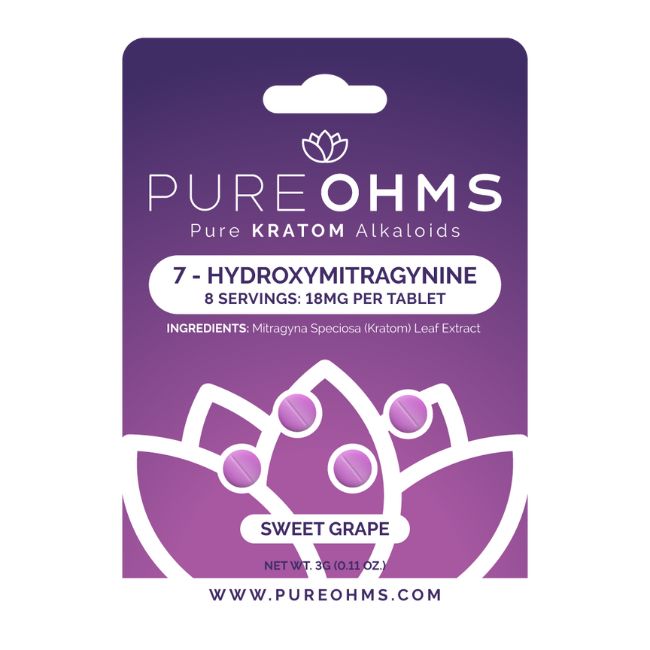 PURE OHMS 7 HYDROXYMITGRAGYNINE 18MG PER TABLET 4CT/10PK - Image 3