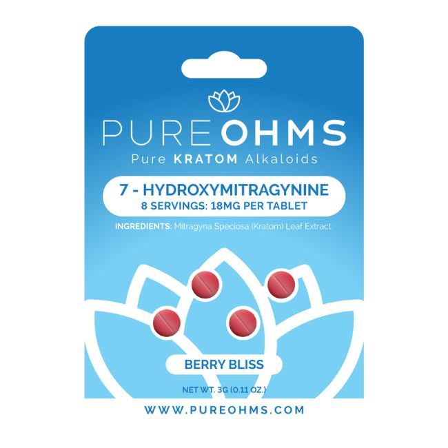 PURE OHMS 7 HYDROXYMITGRAGYNINE 18MG PER TABLET 4CT/10PK - Image 4