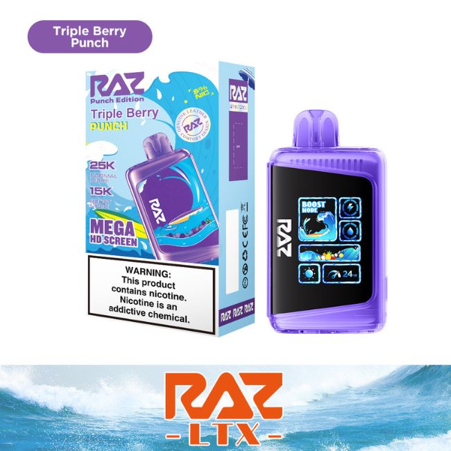 RAZ LTX PUNCH EDITION 5% DISPOSABLE (80ML) 25K PUFFS 5CT/ BOX - Image 2