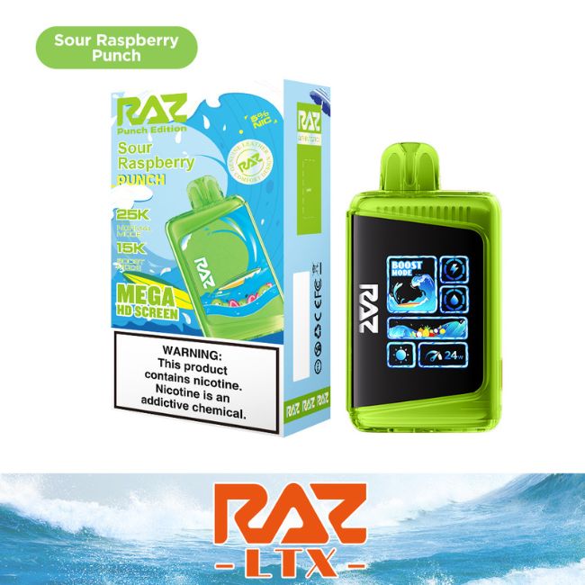 RAZ LTX PUNCH EDITION 5% DISPOSABLE (80ML) 25K PUFFS 5CT/ BOX - Image 3
