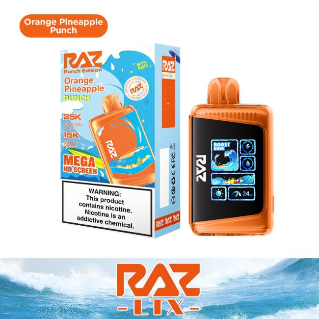 RAZ LTX PUNCH EDITION 5% DISPOSABLE (80ML) 25K PUFFS 5CT/ BOX - Image 4