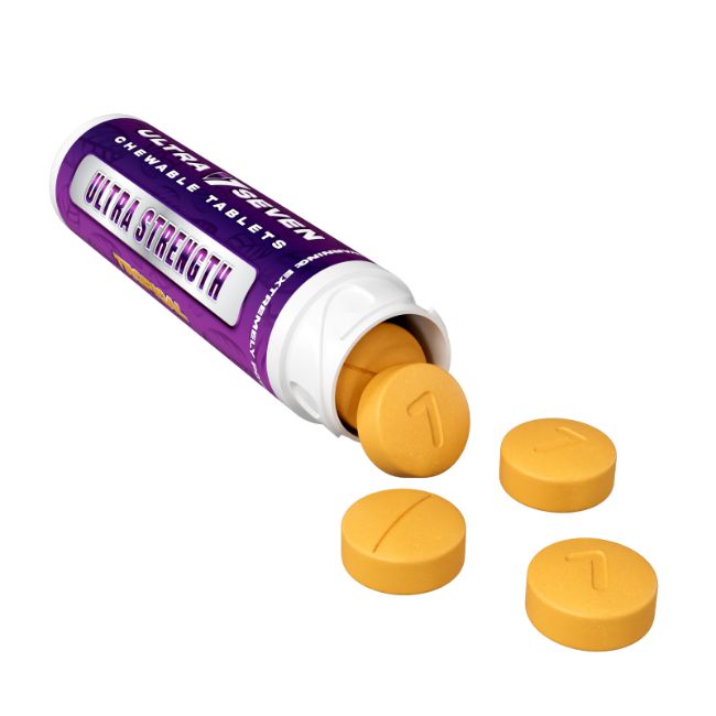 ULTRA 7 SEVEN ULTRA STRENGHT HYDROXY CHEWABLE 20MG PER TABLET 10CT/6PK - Image 6