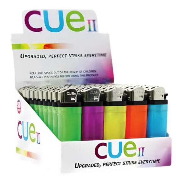 CUE CHEAP DISPOSABLE LIGHTER - 50CT/DISPLAY