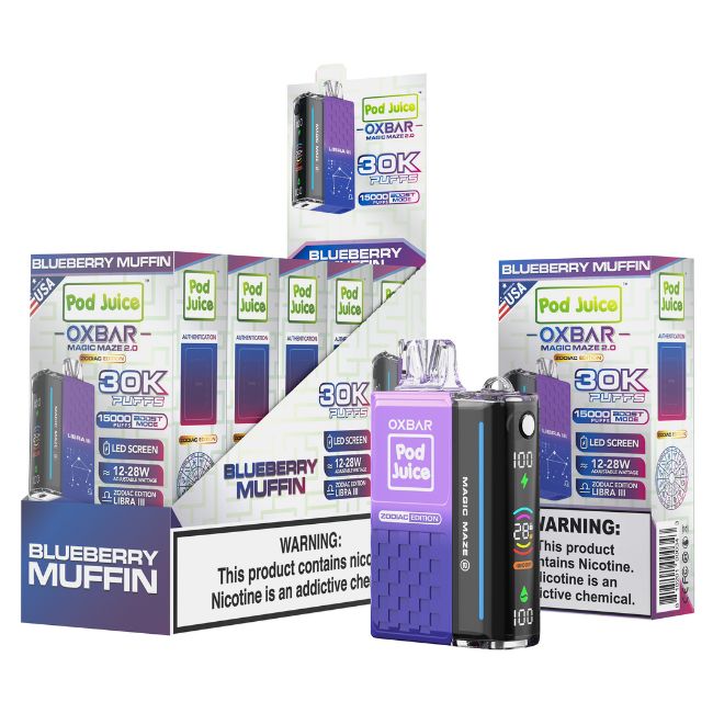 OXBAR ZODIAC MAGIC MAZE 2.0 5% POD JUICE DISPOSABLE (65ML) 30K PUFFS 5CT/ BOX - Image 3