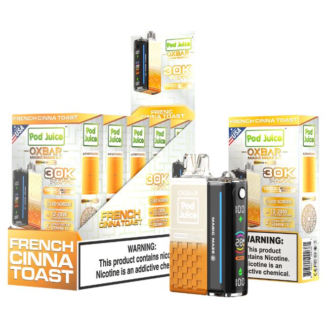 OXBAR ZODIAC MAGIC MAZE 2.0 5% POD JUICE DISPOSABLE (65ML) 30K PUFFS 5CT/ BOX - Image 8
