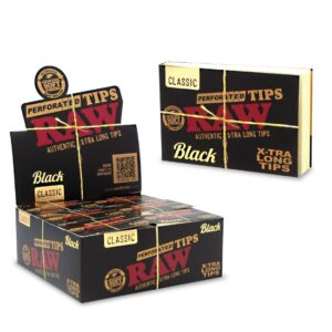 RAWBLKPERFOTIP3601 RAW BLACK PERFORATED