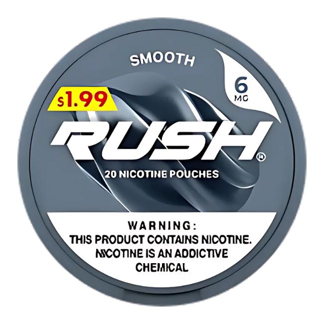 RUSH NICOTINE - 5 CANS / PACK (PRE- PRICED $1.99C) "20 POUCHES PER CAN" - Image 4