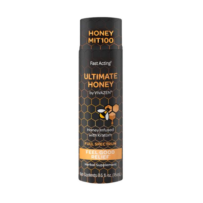 ULTIMATE HONEY BY VIVAZEN FULL SPECTRUM INFUSED WITH KRATOM MIT 100 (15ML) SHOT 12CT/ BOX - Image 2