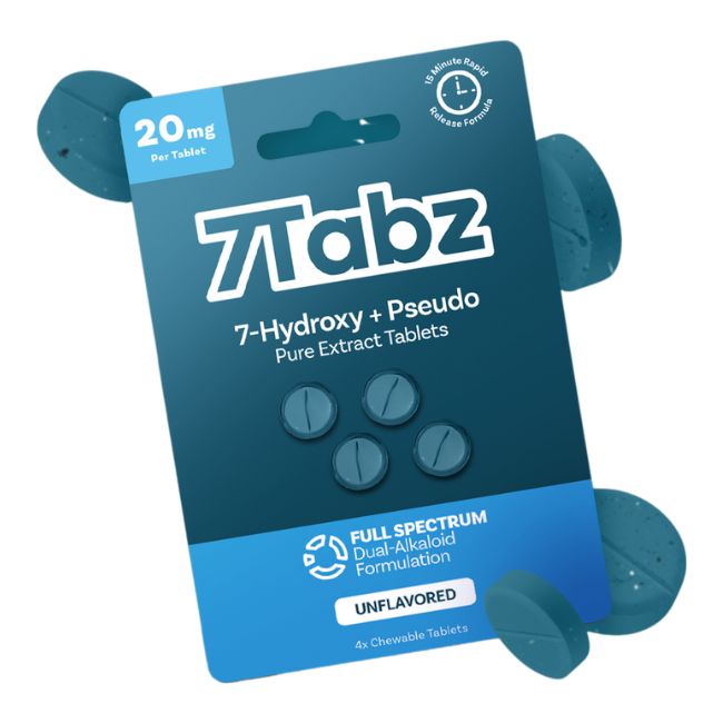 7TABZ HYDROXY + PSEUDO PURE KRATOM LEAF EXTRACT 20MG PER TABLET 4CT/10PK - Image 6