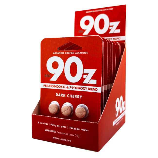 90Z PSEUDO & 7-HYDROXY BLEND RED 30MG PER TABLET 3CT/10PK