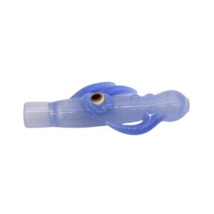 CH04 4.5'' COLOR TUBE EYE LOCKET WITH HORN CHILLUM