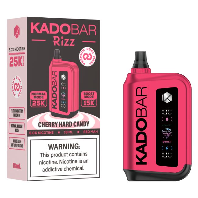 KADO BAR RIZZ 5% DISPOSABLE (90ML) BOOST. MODE - 15K & NORM. MODE - 25K PUFFS 5CT/ BOX - Image 3