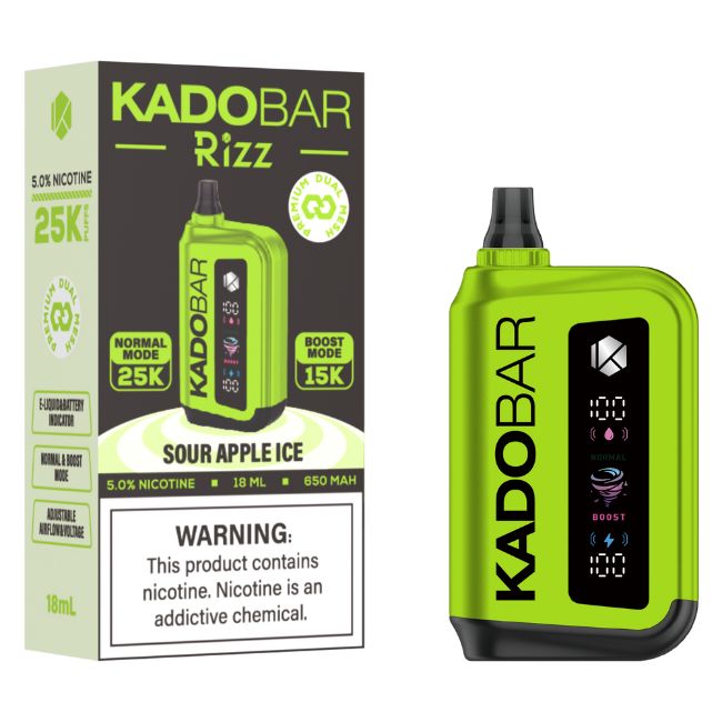 KADO BAR RIZZ 5% DISPOSABLE (90ML) BOOST. MODE - 15K & NORM. MODE - 25K PUFFS 5CT/ BOX - Image 7
