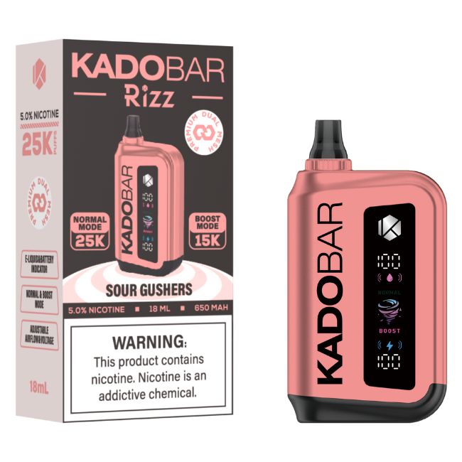 KADO BAR RIZZ 5% DISPOSABLE (90ML) BOOST. MODE - 15K & NORM. MODE - 25K PUFFS 5CT/ BOX - Image 8
