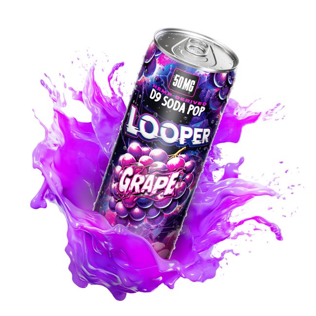 LOOPER HEMP DRIVED D9 SODA POP DRINK 50MG (12OZ 355ML/ CAN) SINGLE