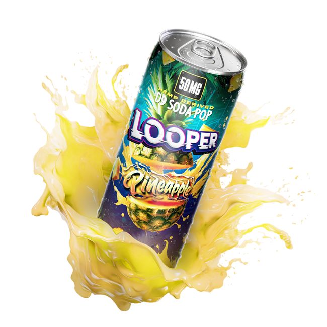 LOOPER HEMP DRIVED D9 SODA POP DRINK 50MG (12OZ 355ML/ CAN) SINGLE - Image 2